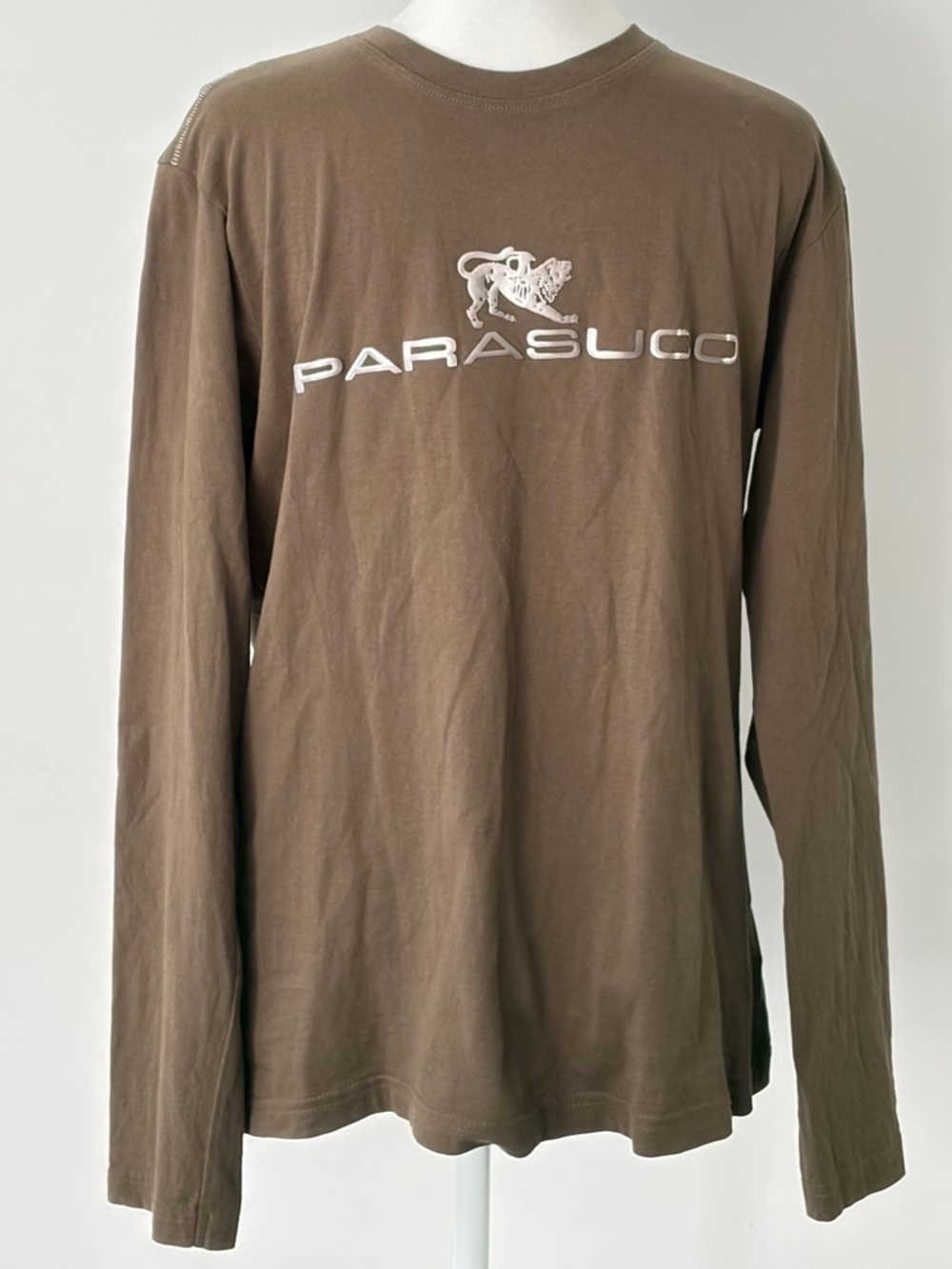 Parasuco Brown Long Sleeve Logo Tee